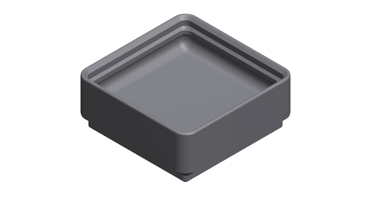 Gridfinity Stackable Basic Bin - 1x1x2
