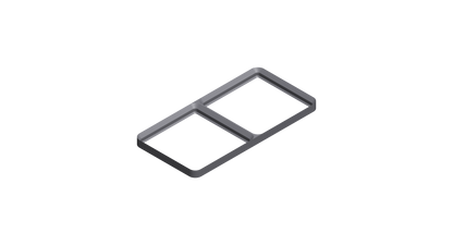 Gridfinity Frame Baseplate - 1x1 to 1x5 Grid