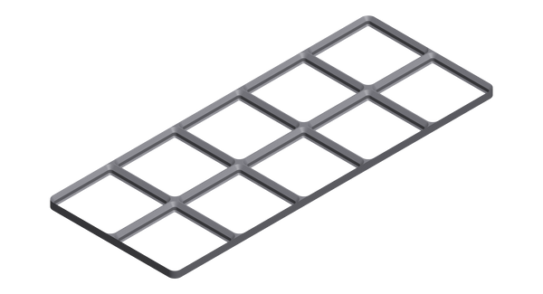 Gridfinity Frame Baseplate - 5x1 to 5x5 Grid – Prints and Planks