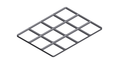 Gridfinity Frame Baseplate - 3x1 to 3x5 Grid