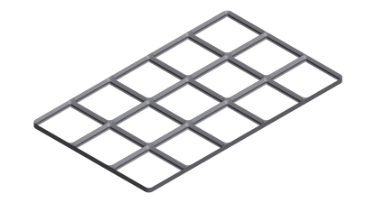 Gridfinity Frame Baseplate - 3x1 to 3x5 Grid